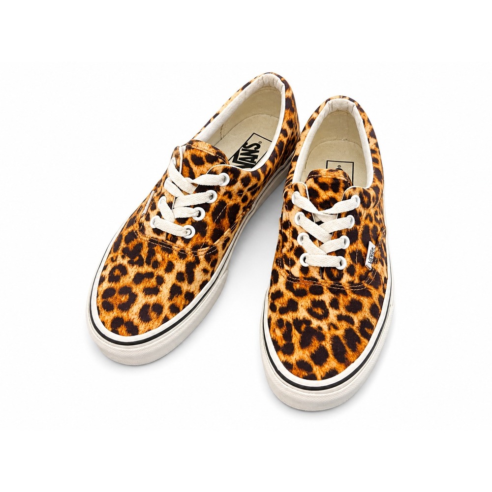 Vans Era Leopard Print Canvas Low Top Sneakers Mens 6 Womens 7.5 508731
